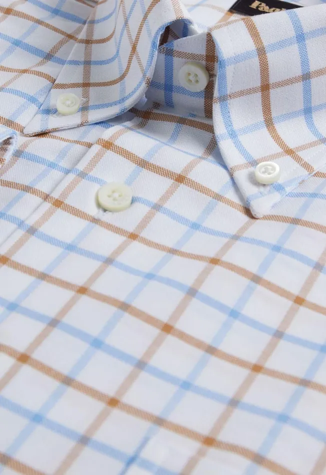Paul Stuart Sport Shirts Cotton Two Color Tattersall Sport Shirt Light Bluepink 8211 Men Paul Stuart Sport Shirts Cotton Two Color Tattersall Sport Shirt Light Bluepink 8211 Men