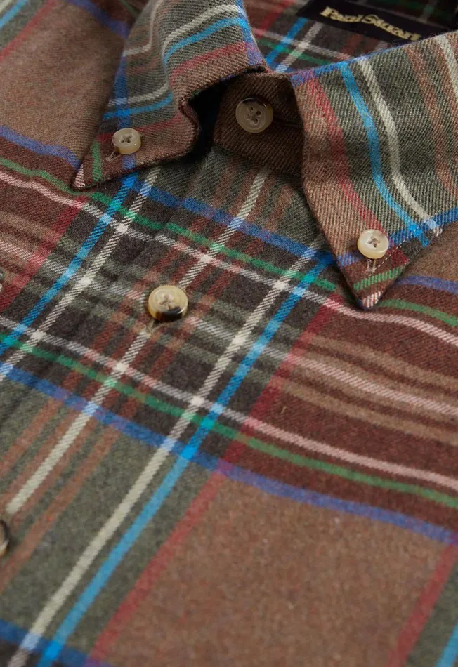 Paul Stuart Sport Shirts Exaggerated Plaid Flannel Sport Shirt Brown 8211 Men Paul Stuart Sport Shirts Exaggerated Plaid Flannel Sport Shirt Brown 8211 Men