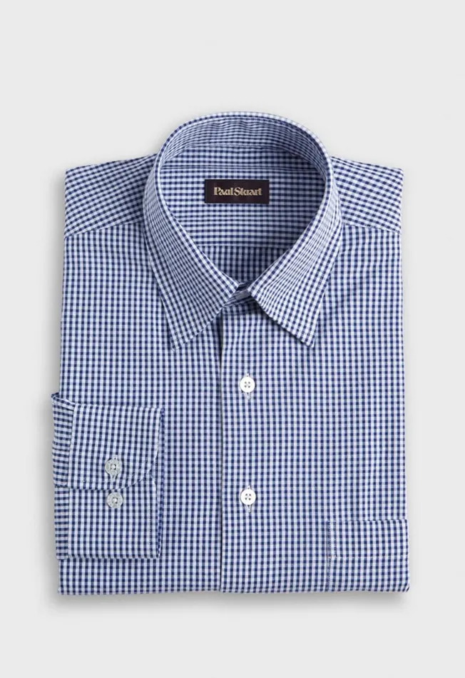 Paul Stuart Sport Shirts Gingham Seersucker Sport Shirt Light Pink 8211 Men