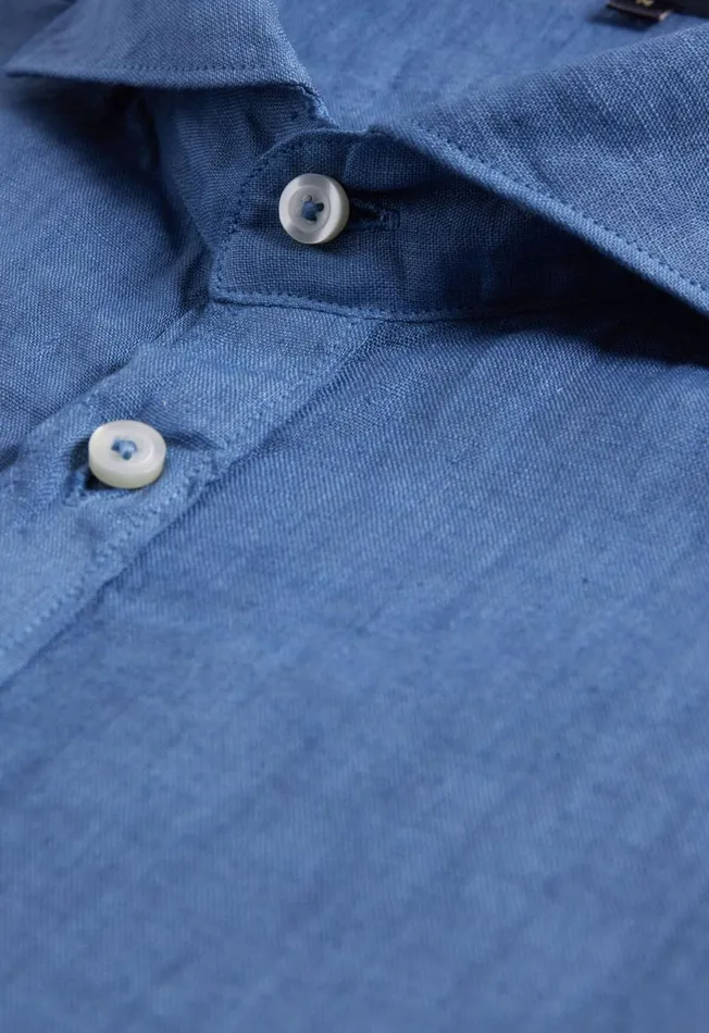 Paul Stuart Sport Shirts Linen Half Placket Sport Shirt Medium Blue 8211 Men Paul Stuart Sport Shirts Linen Half Placket Sport Shirt Medium Blue 8211 Men