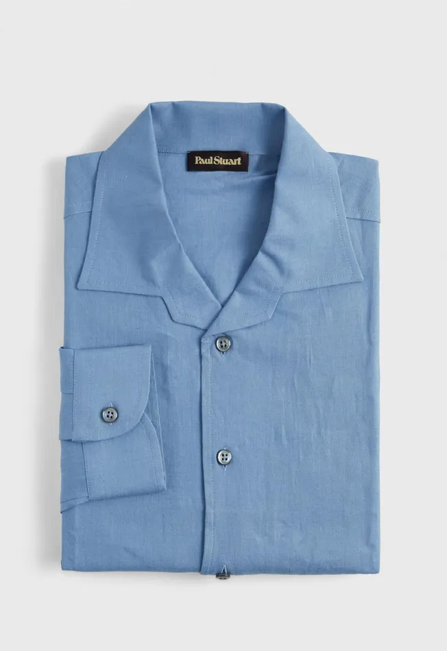 Paul Stuart Sport Shirts Linen Sport Shirt Light Blue 8211 Men Paul Stuart Sport Shirts Linen Sport Shirt Light Blue 8211 Men