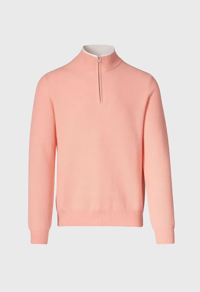 Paul Stuart Sweaters Cashmere Honeycomb Stitch Quarter Zip Sweater Lavender 8211 Men Paul Stuart Sweaters Cashmere Honeycomb Stitch Quarter Zip Sweater Lavender 8211 Men
