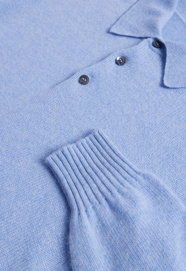 Paul Stuart Sweaters Cashmere Long Sleeve Polo Lavender 8211 Men Paul Stuart Sweaters Cashmere Long Sleeve Polo Lavender 8211 Men