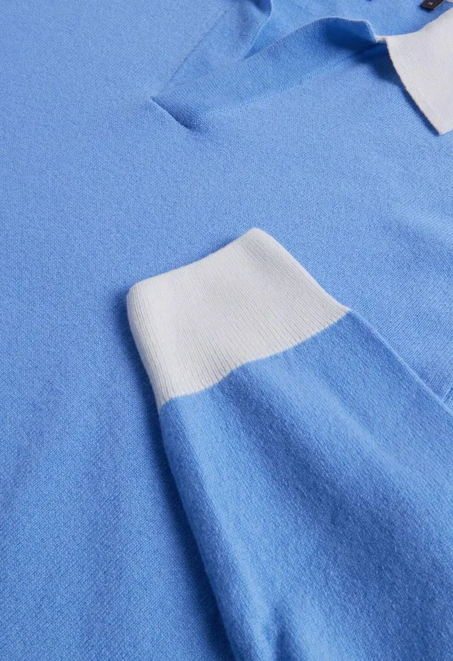 Paul Stuart Sweaters Cashmere Open Collar Polo Light Blue 8211 Men Paul Stuart Sweaters Cashmere Open Collar Polo Light Blue 8211 Men