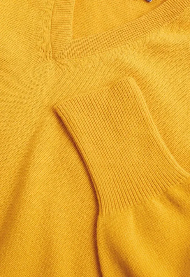 Paul Stuart Sweaters Classic Cashmere Double Ply VNeck Sweater Fog 8211 Men