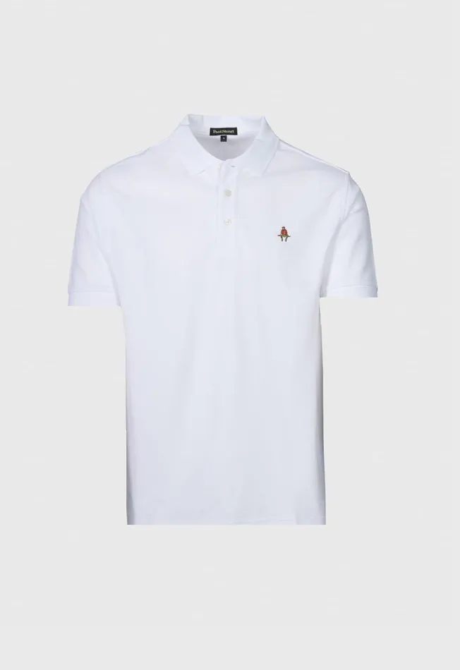Paul Stuart Sweaters Cotton Piqu Logo Polo Azure 8211 Men