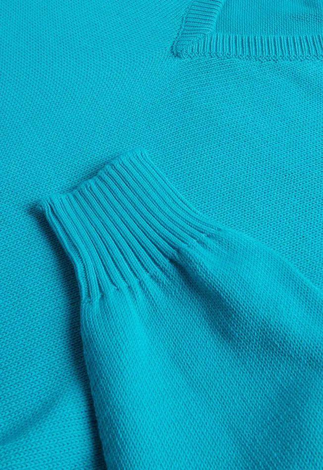 Paul Stuart Sweaters Cotton VNeck Sweater Aqua 8211 Men Paul Stuart Sweaters Cotton VNeck Sweater Aqua 8211 Men