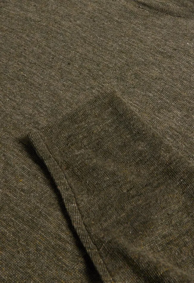 Paul Stuart Sweaters Linen Crewneck Sweater Olive 8211 Men Paul Stuart Sweaters Linen Crewneck Sweater Olive 8211 Men