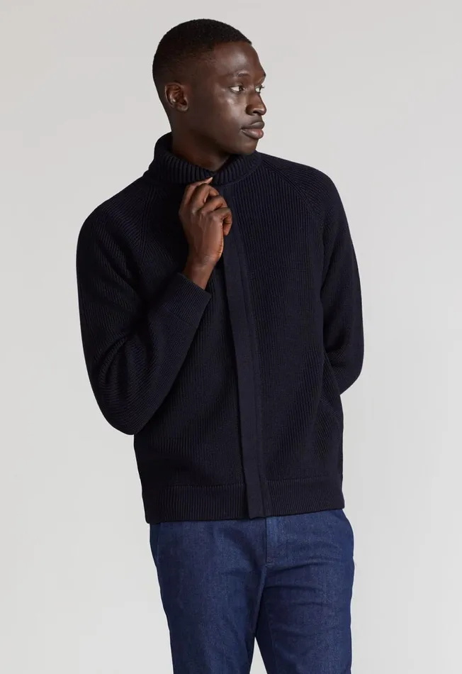Paul Stuart Sweaters Merino Wool Ribbed Full Zip Cardigan Black 8211 Men Paul Stuart Sweaters Merino Wool Ribbed Full Zip Cardigan Black 8211 Men