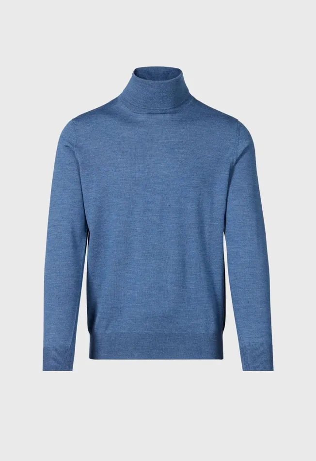 Paul Stuart Sweaters Merino Wool Turtleneck Black 8211 Men