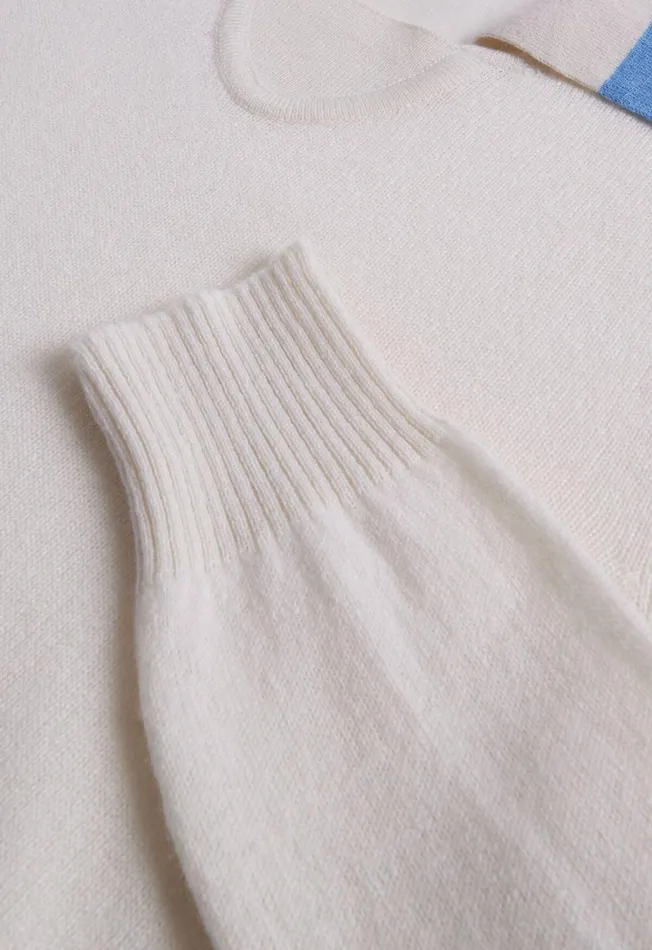 Paul Stuart Sweaters Open Collar Cashmere Sweater Whitelight Blue 8211 Men Paul Stuart Sweaters Open Collar Cashmere Sweater Whitelight Blue 8211 Men