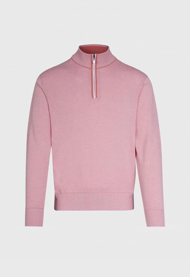 Paul Stuart Sweaters Pima Cotton Micro Stripe Quarter Zip Pullover Light Blue 8211 Men Paul Stuart Sweaters Pima Cotton Micro Stripe Quarter Zip Pullover Light Blue 8211 Men