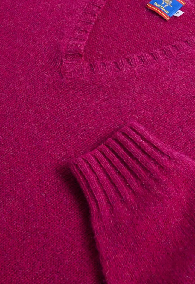 Paul Stuart Sweaters Shetland Wool VNeck Sweater Blue 8211 Men Paul Stuart Sweaters Shetland Wool VNeck Sweater Blue 8211 Men