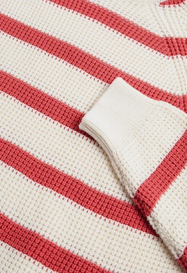 Paul Stuart Sweaters Striped Cotton Crewneck Sweater Bluecream 8211 Men Paul Stuart Sweaters Striped Cotton Crewneck Sweater Bluecream 8211 Men