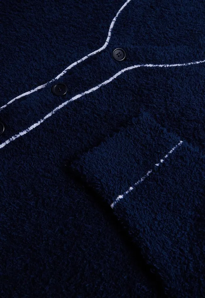 Paul Stuart Sweaters Terry Cloth Cardigan Navy 8211 Men Paul Stuart Sweaters Terry Cloth Cardigan Navy 8211 Men
