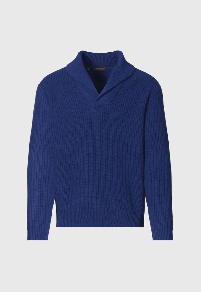 Paul Stuart Sweaters Wool and Cashmere Shawl Collar Sweater Marine Blue 8211 Men Paul Stuart Sweaters Wool and Cashmere Shawl Collar Sweater Marine Blue 8211 Men