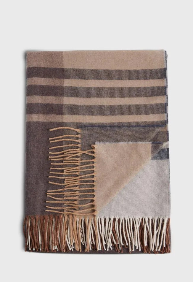 Paul Stuart The Cashmere Shop Cashmere Blanket Scarf Latte 8211 Men