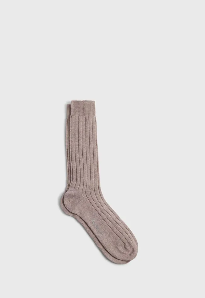 Paul Stuart The Cashmere Shop Cashmere Ribbed Sock Black 8211 Men