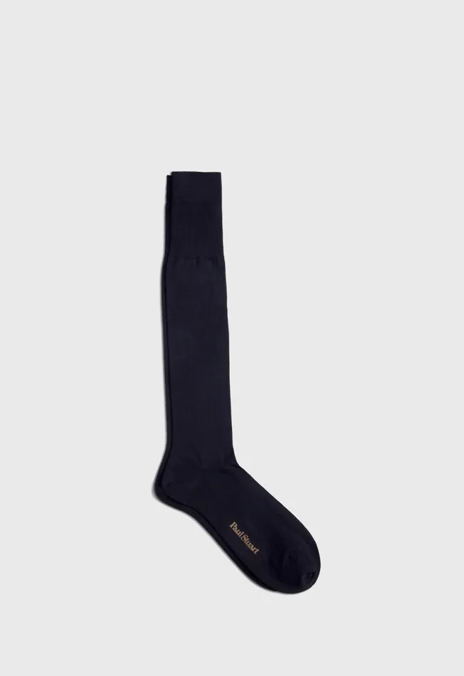 Paul Stuart The Cashmere Shop Flat Knit Sock Black 8211 Men