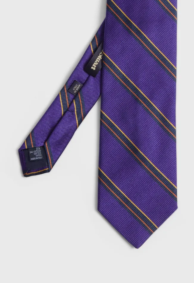 Paul Stuart Ties and Pocket Squares Mogador Deco Stripe Tie Green 8211 Men