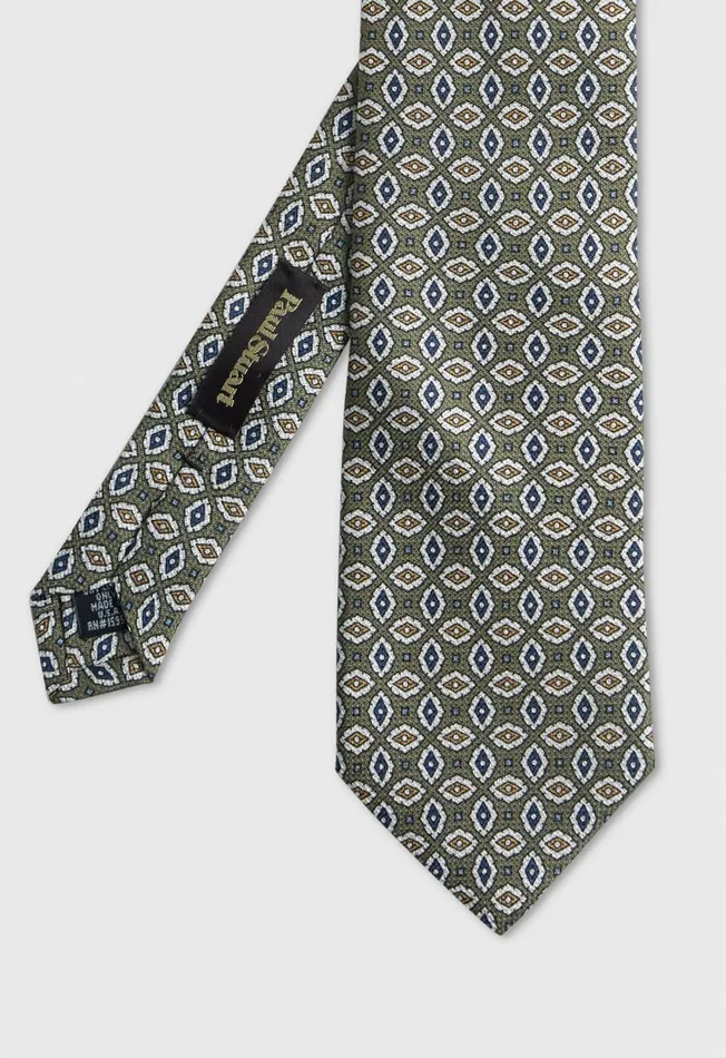 Paul Stuart Ties and Pocket Squares Printed Silk Jacquard Diamond Tie Navy 8211 Men Paul Stuart Ties and Pocket Squares Printed Silk Jacquard Diamond Tie Navy 8211 Men