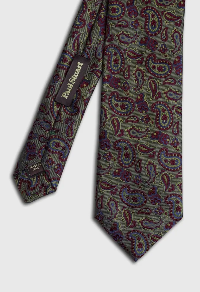 Paul Stuart Ties and Pocket Squares Small Jacquard Paisley Tie Light Blue 8211 Men Paul Stuart Ties and Pocket Squares Small Jacquard Paisley Tie Light Blue 8211 Men