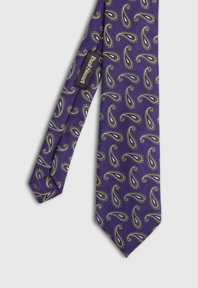 Paul Stuart Ties and Pocket Squares Tossed Paisley Tie Light Blue 8211 Men
