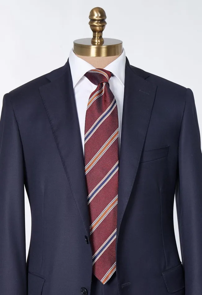 Paul Stuart Ties and Pocket Squares Woven Silk Textured Stripe Tie Cream 8211 Men Paul Stuart Ties and Pocket Squares Woven Silk Textured Stripe Tie Cream 8211 Men