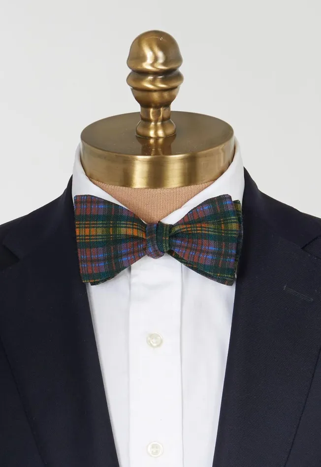 Paul Stuart Ties Printed Wool Plaid Bow Tie Green 8211 Men Paul Stuart Ties Printed Wool Plaid Bow Tie Green 8211 Men