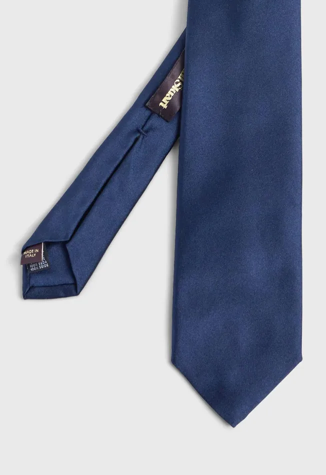 Paul Stuart Ties Solid Silk Tie Black 8211 Men