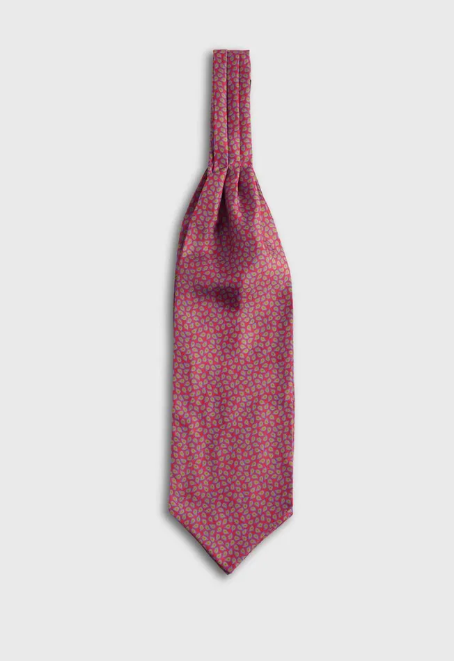 Paul Stuart Ties Tossed Pine Silk Ascot Red 8211 Men