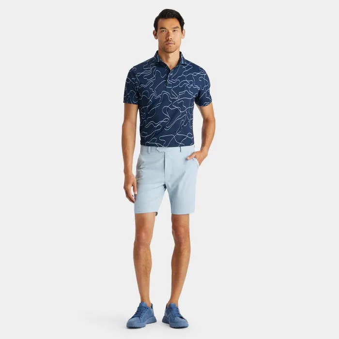 Pencil Tech Piqu Modern Spread Collar Polo Ink Men GFORE Tops