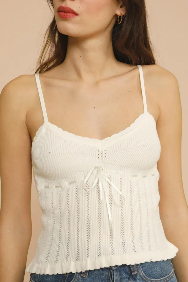 PIO Top White Women Rouje Tshirts and Tank Tops