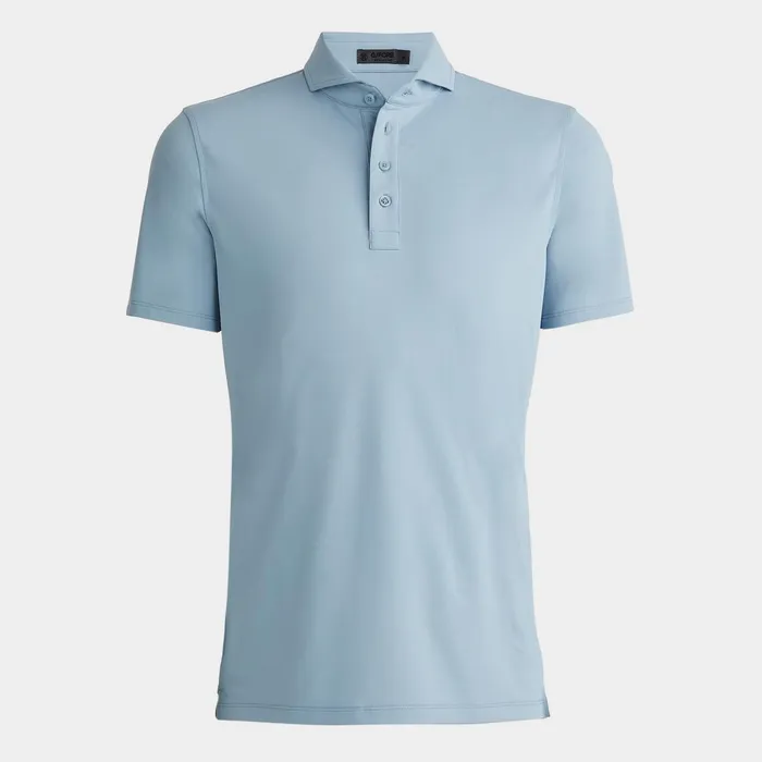Rib Gusset Tech Piqu Modern Spread Collar Polo Drizzle Men GFORE Tops