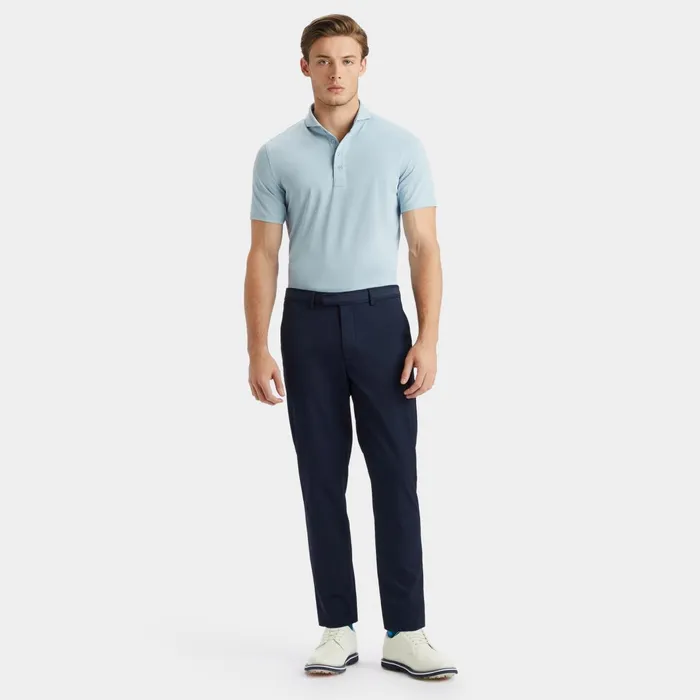 Rib Gusset Tech Piqu Modern Spread Collar Polo Drizzle Men GFORE Tops
