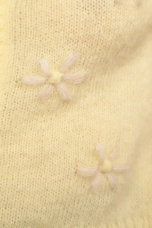 ROMEO Cardigan Jaune Uni Women Rouje Knits