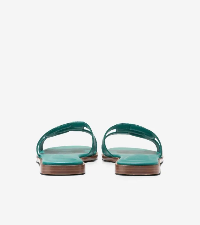 Sandals Women Cole Haan Chrisee Slide Sandals Green Lizard Print Sandals Women Cole Haan Chrisee Slide Sandals Green Lizard Print