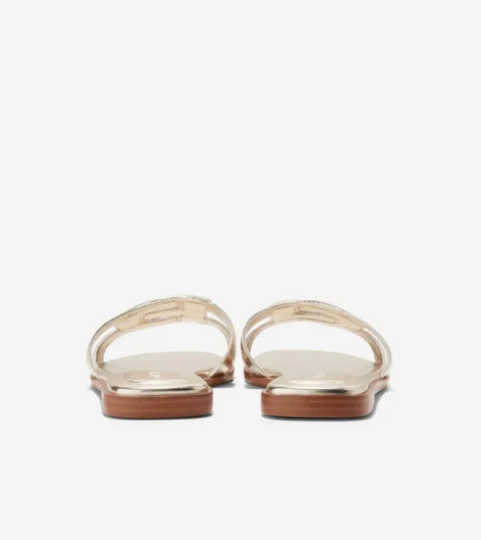 Sandals Women Cole Haan Chrisee Slide Sandals Soft Gold Sandals Women Cole Haan Chrisee Slide Sandals Soft Gold