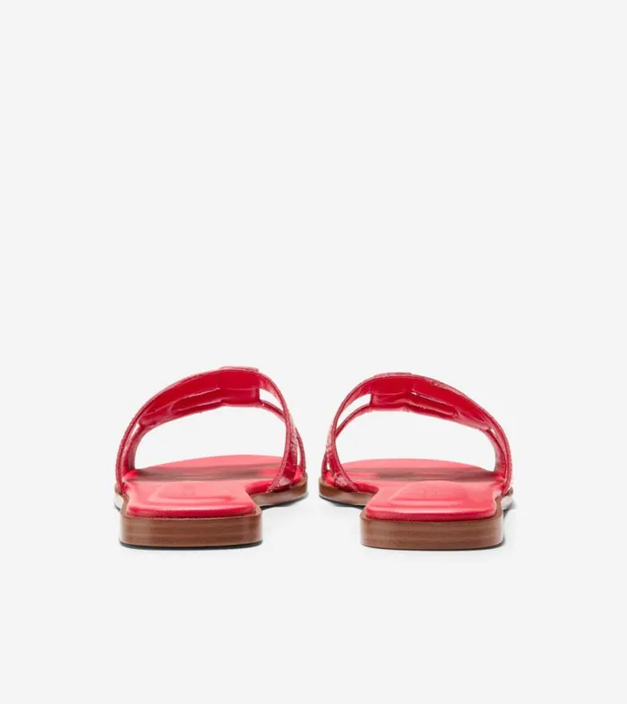 Sandals Women Cole Haan Chrisee Slide Sandals True Red Croc Print Sandals Women Cole Haan Chrisee Slide Sandals True Red Croc Print
