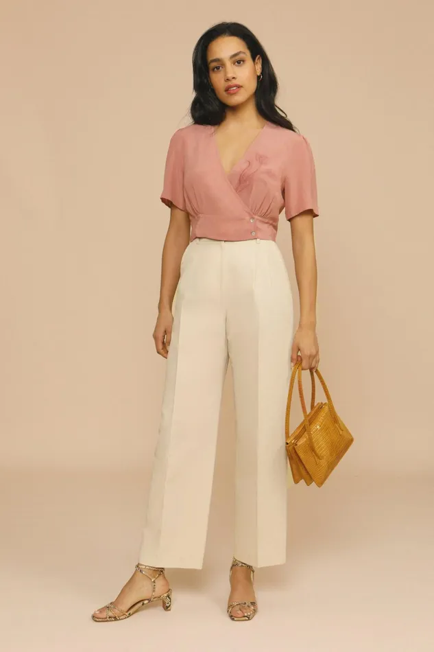SARAH Top Pink Women Rouje Blouses and Tops