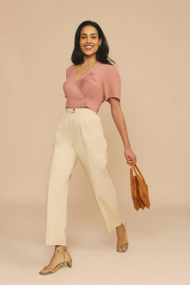 SARAH Top Pink Women Rouje Blouses and Tops