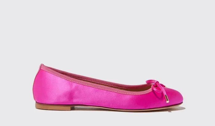 Scarosso Ballerinas Carla Fucsia Seta Fuchsia 8211 Silk 8211 Women