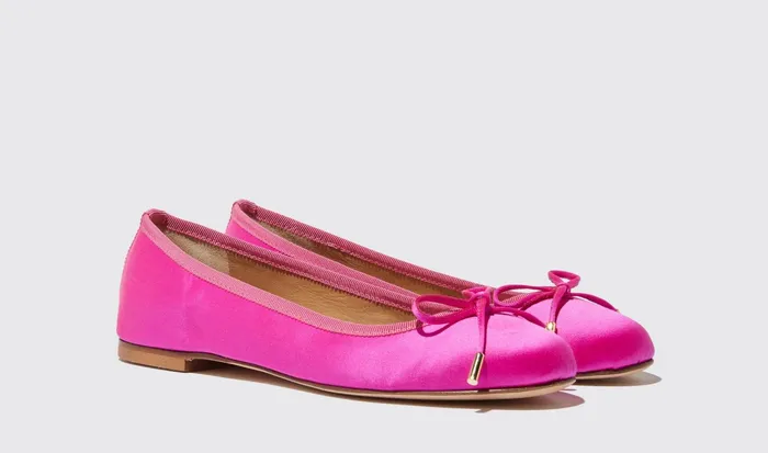Scarosso Ballerinas Carla Fucsia Seta Fuchsia 8211 Silk 8211 Women