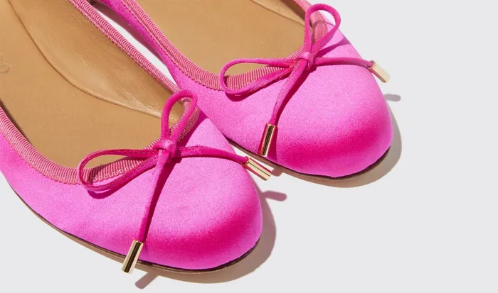 Scarosso Ballerinas Carla Fucsia Seta Fuchsia 8211 Silk 8211 Women