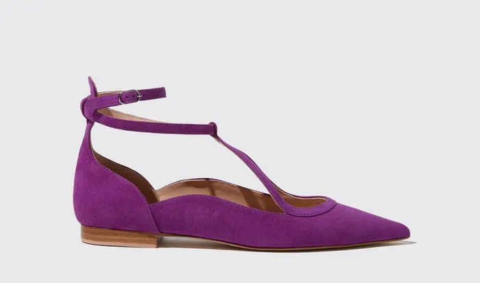 Scarosso Ballerinas Gae Viola Scamosciata Violet 8211 Suede 8211 Women