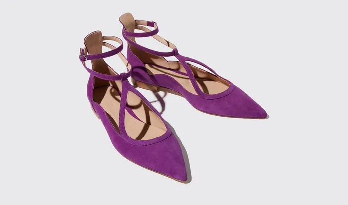 Scarosso Ballerinas Gae Viola Scamosciata Violet 8211 Suede 8211 Women