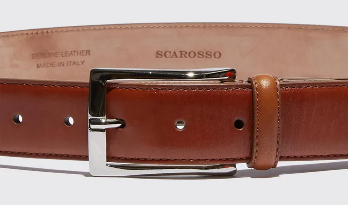 Scarosso Belts Cintura Cognac Classica Cognac Calf 8211 Men