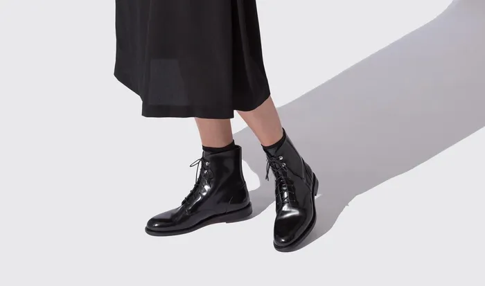 Scarosso Boots Eva Nera Black Calf 8211 Women
