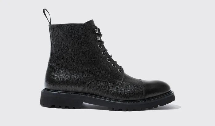 Scarosso Boots Jackie Grain Black Black 8211 Calf 8211 Men