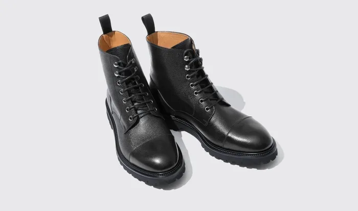 Scarosso Boots Jackie Grain Black Black 8211 Calf 8211 Men